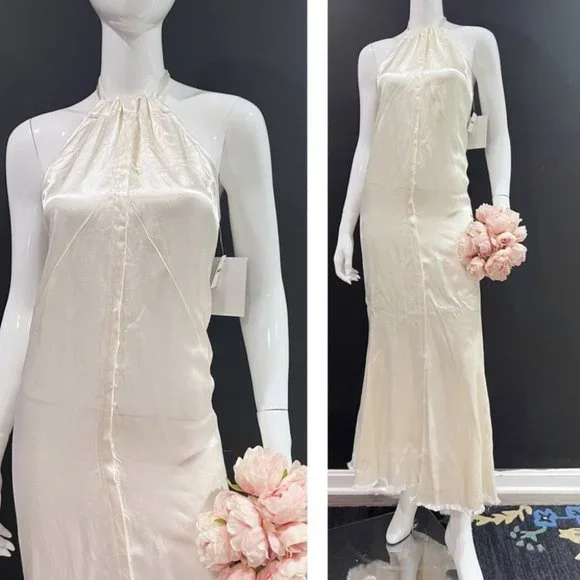 Brenda Knight For Free People RawHem Satin Dress - Picture 9 of 14